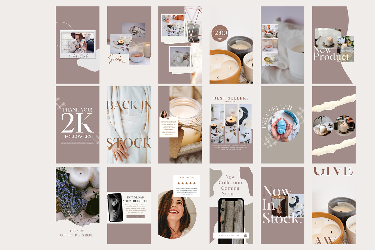 Candle Business Instagram Templates, a Social Media Template by Social Assumptions (Photo 8 of 8)