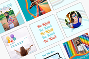Retro Instagram Templates, a Social Media Template by Joanna Lane Designs (Thumbnail 2 of 3)