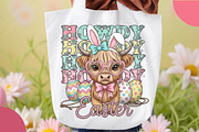 Howdy Easter, Easter Highland Cow PN, an Illustration by OK Design (Thumbnail 4 of 6)
