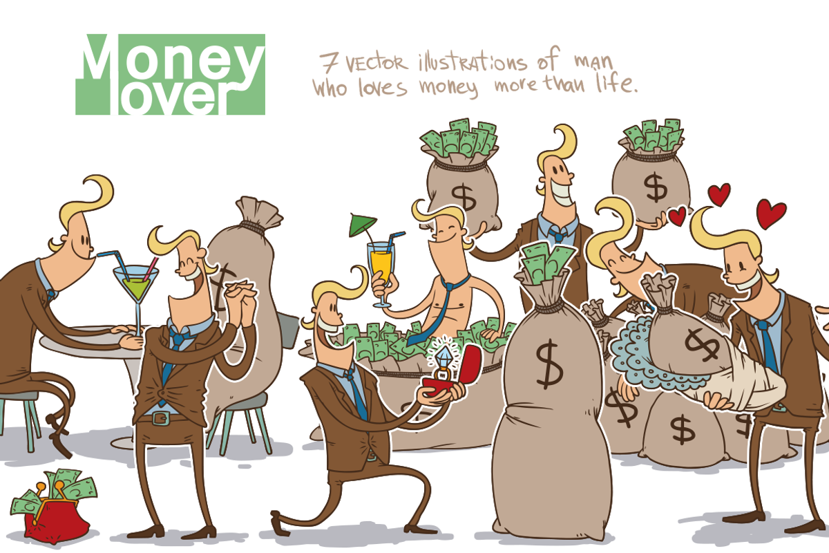 Money lover bundle, vector, a Work Illustration by IvanNikulin (Photo 1 of 2)