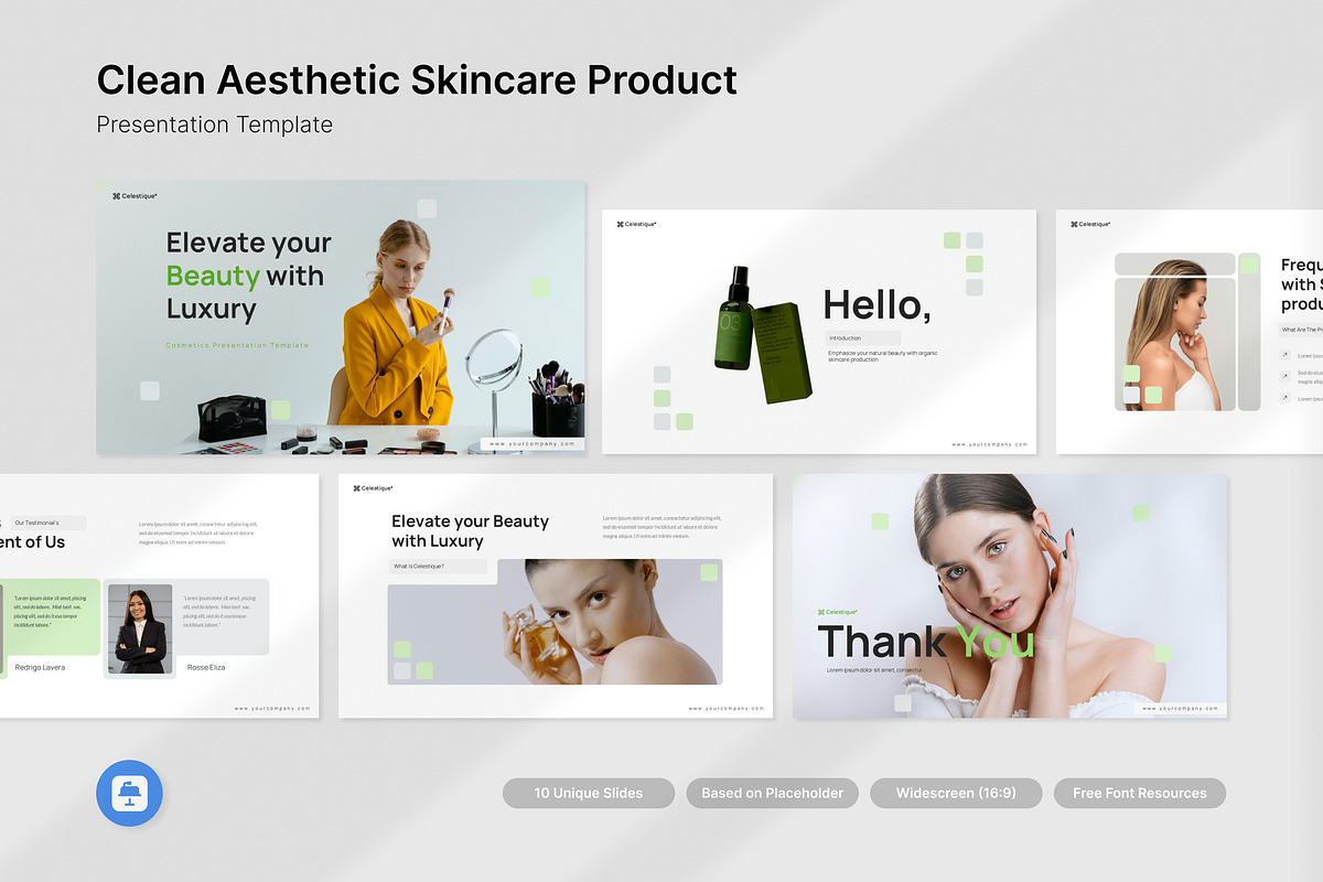 Clean Aesthetic Skincare Product KEY, a Presentation Template by Antstheme (Photo 1 of 2)