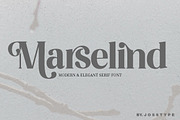 Marselind Serif font, a Sans Serif Font by josstype (Thumbnail 1 of 9)