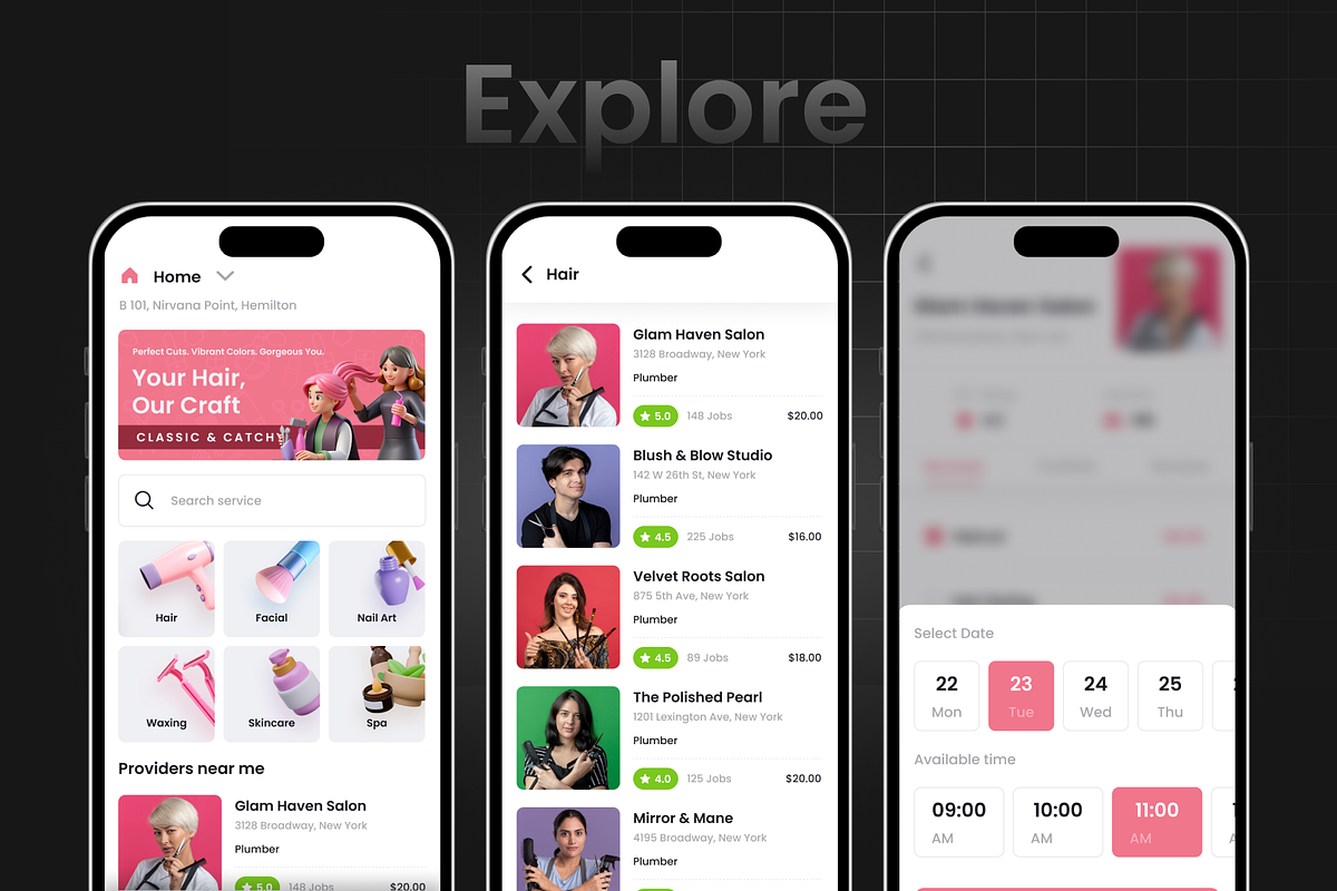 Salon Appointment App | Makeover preview 5