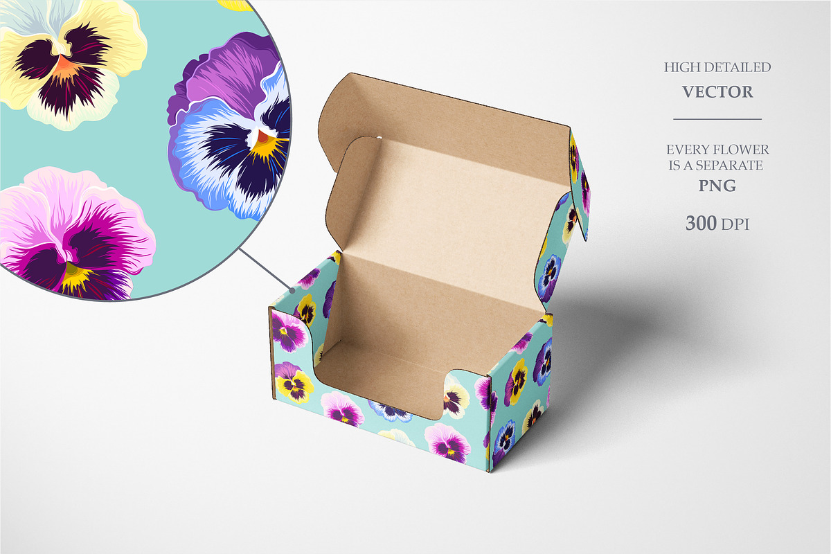 Pansy Patterns, a Pattern Graphic by GreyLilac (Photo 8 of 9)