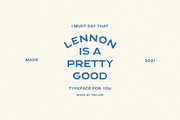 Lennon | A Vintage Display Font, a Handwritten Font by Taylor Penton (Thumbnail 3 of 5)