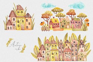 Watercolor Set Autumn Vibe