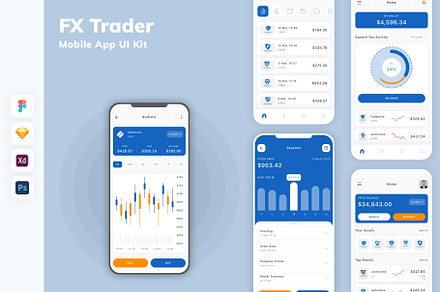 FX Trader Mobile App UI Kit