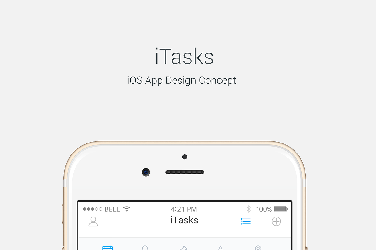 iTasks - IOS UI Kit, an UI Kit Template by Laurentiu Cotet (Photo 10 of 10)