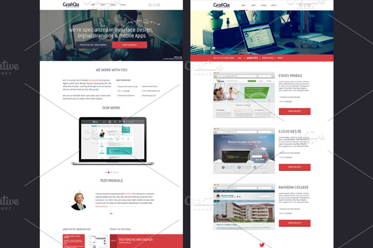 GrafiQa Agency - Multipurpose Theme, a Websites & App Template by Creatiph Market
