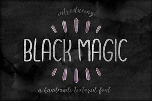 Black Magic Handmade Font
