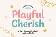 Playful Cherish - A Handwritten Font, a Handwritten Font by Ainun Jinan (Thumbnail 1 of 12)