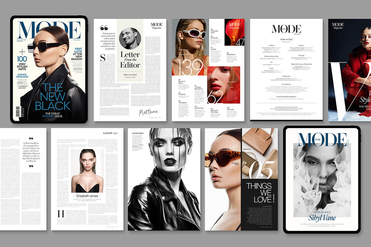 Digital Magazine Template, a Magazine Template by BrandPacks (Photo 2 of 6)