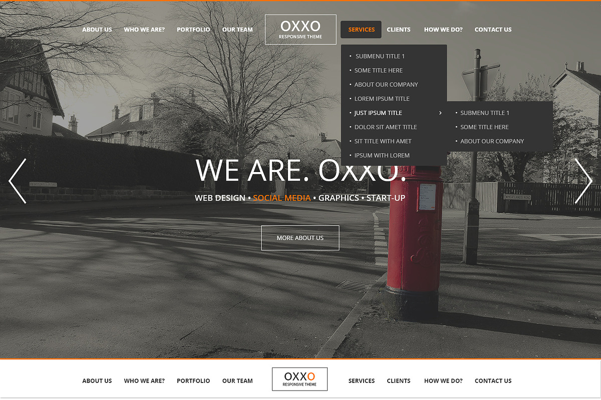 Oxxo Multipurpose PSD Template, a Websites & App Template by VigitalArt (Photo 1 of 4)