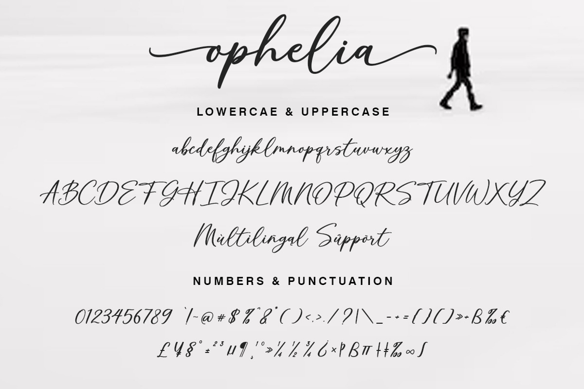 Ophelia - A Modern Handwritten Scrip, a Handwritten Font by ianmikraz (Photo 5 of 7)