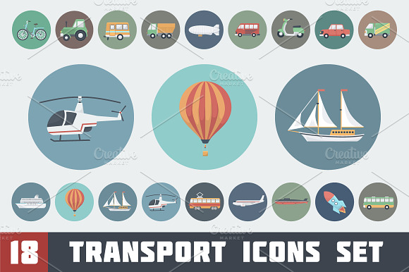 Transport Icons Set