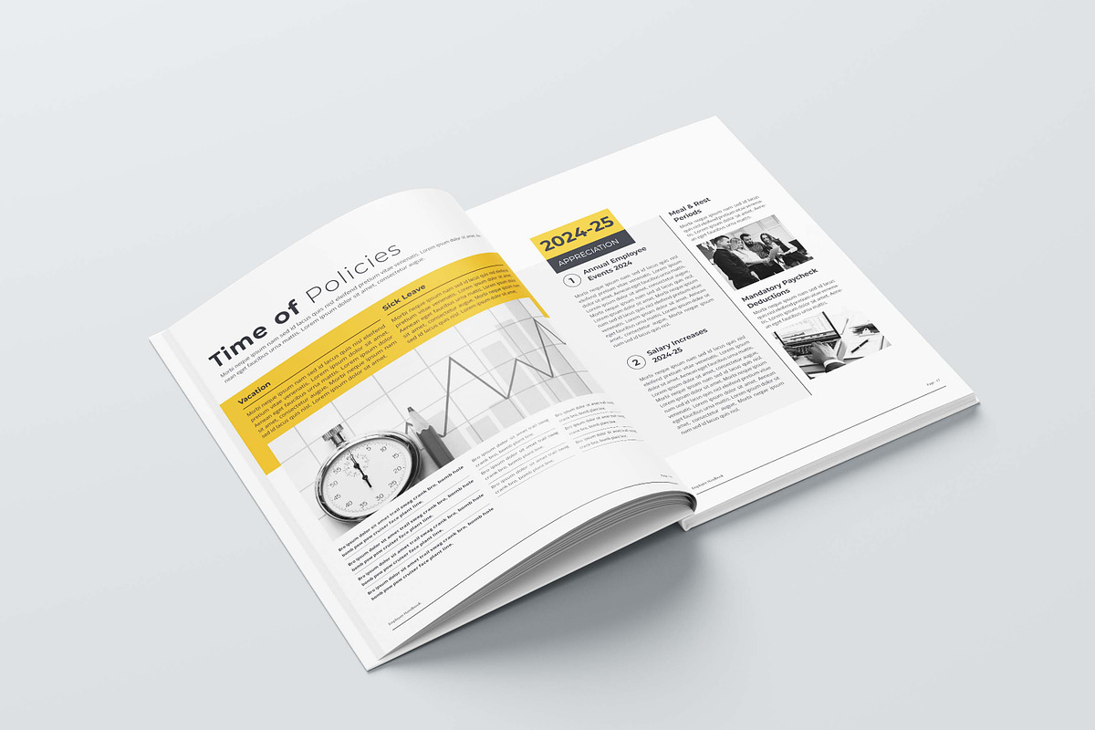 Employee Handbook Bundle | Word, IND, a Brochure Template by obayes (Photo 71 of 75)