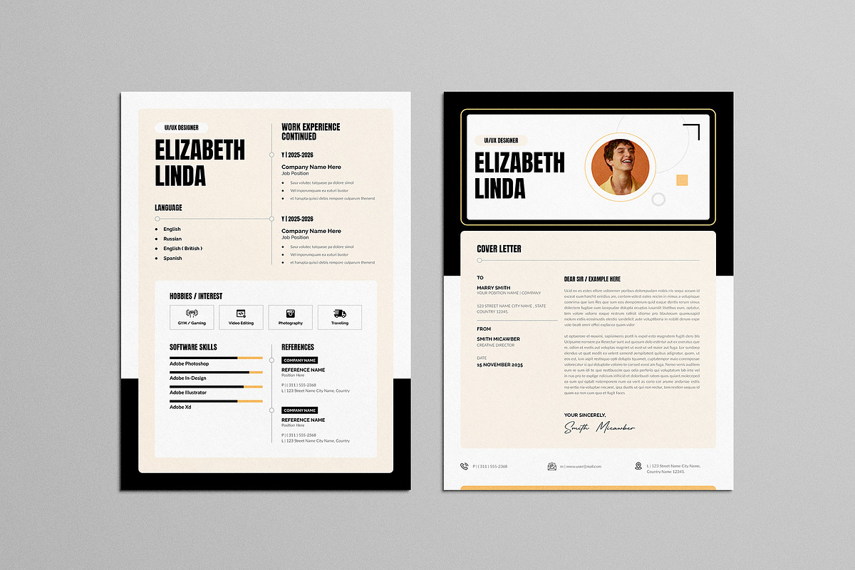 Resume Template CV, a Resume Template by NorthPeak (Photo 3 of 6)