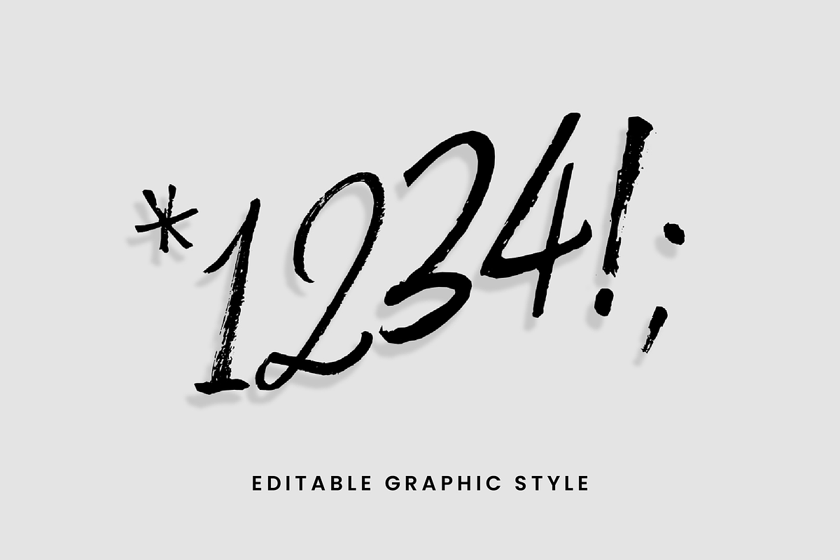 Ink Brush Script Text Effect preview 2