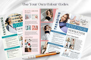 Canva Newsletter Template Fashion