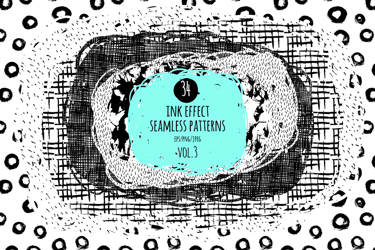 34 ink effect seamless patterns (v3), a Pattern Graphic by AnastasiaFears (Photo 1 of 7)
