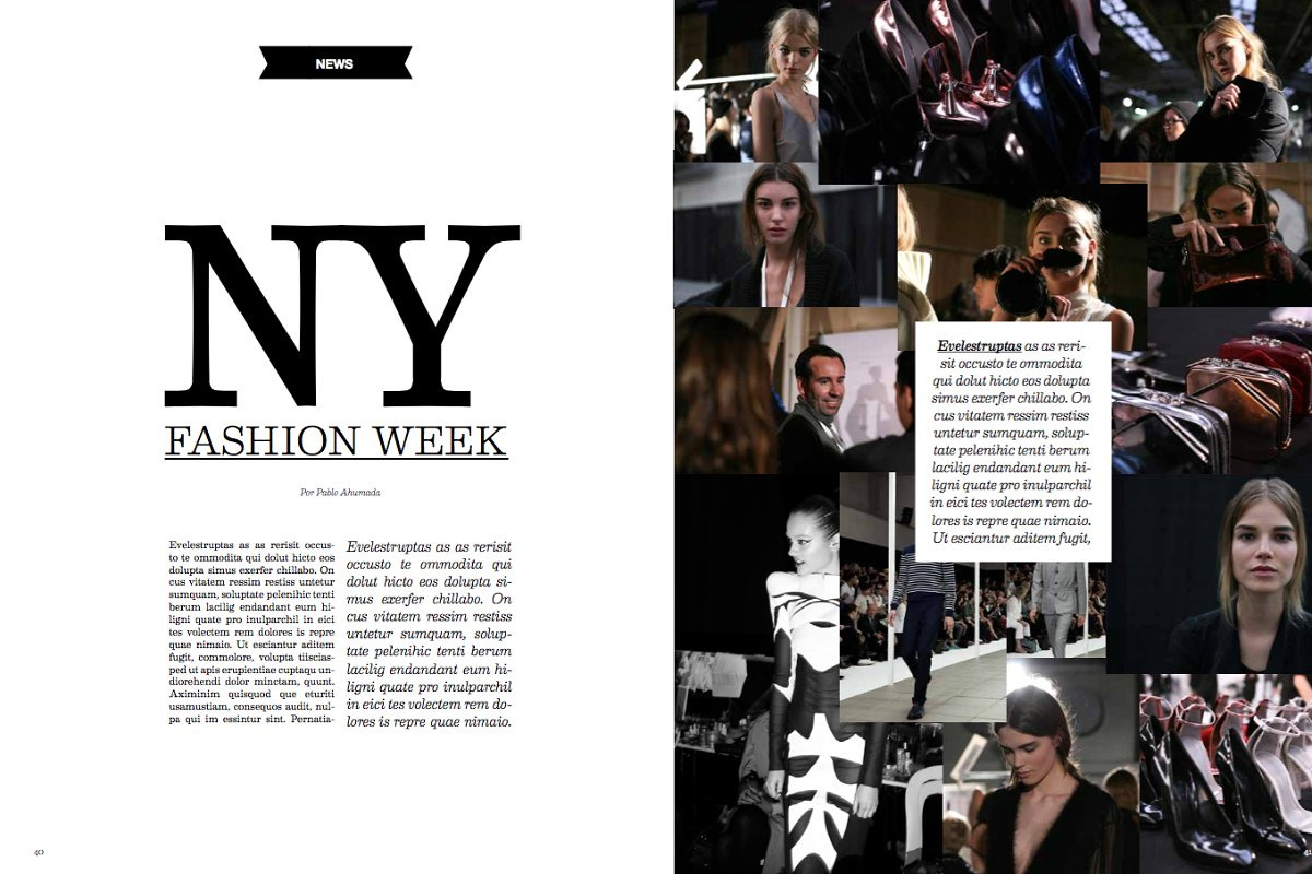 Fashion magazine template, a Magazine Template by Cristian Villegas Studio (Photo 20 of 20)