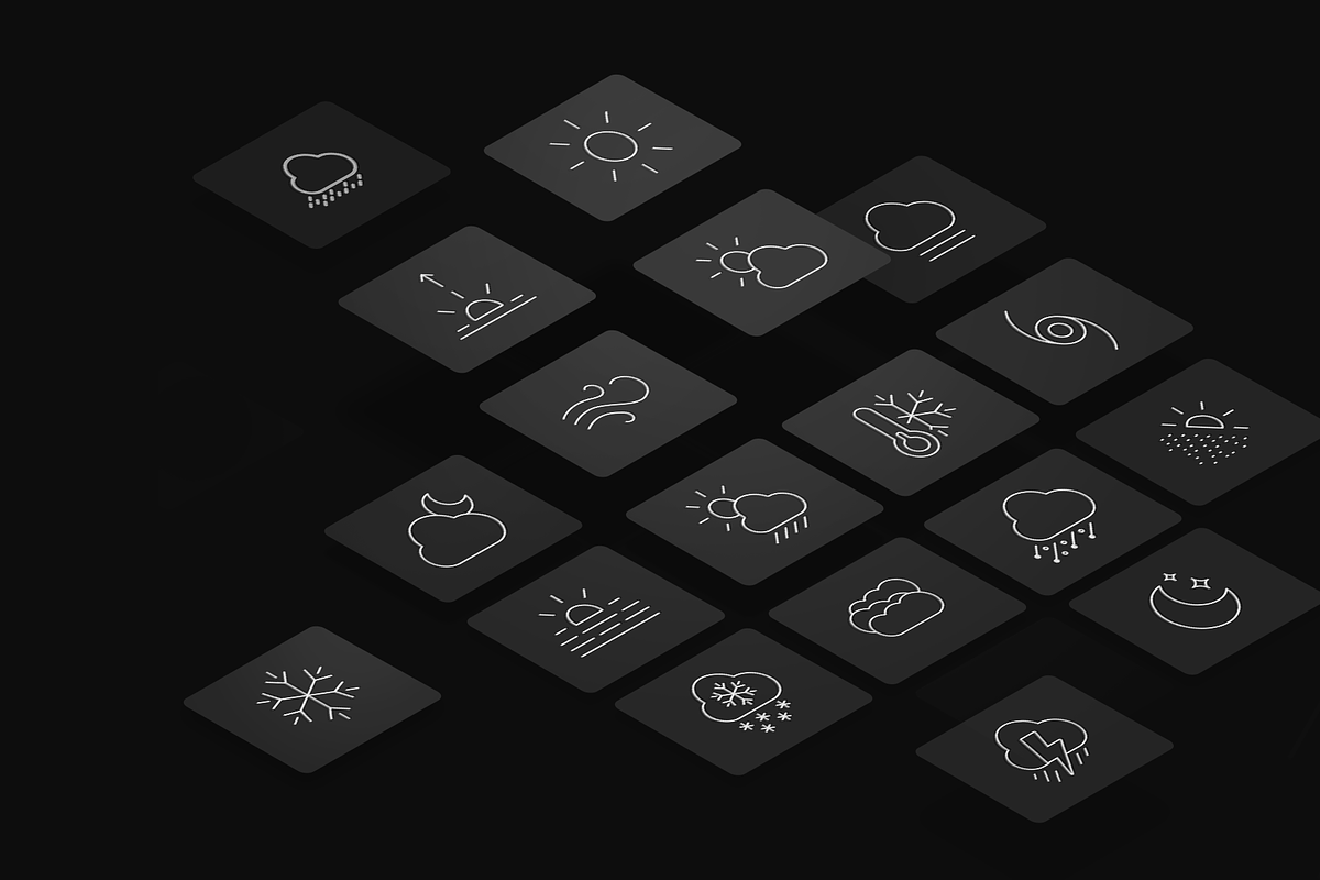 Weather Icons, a Solid Icon by Likeapples (Photo 2 of 5)