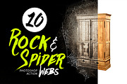 10 Rock & Spider Webs Photo Effect preview 2