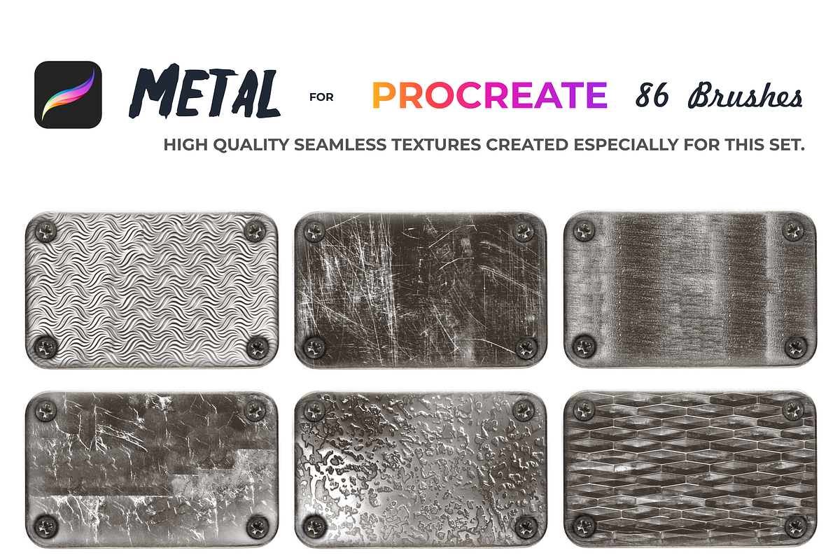 Metal brushes for Procreate, a Brush Add-On by Graphics Resources (Photo 5 of 15)