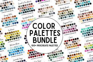 100 Procreate Color Palette Bundle