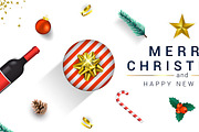 Merry Christmas greeting cards, a Card Template by Creative Graphics (Thumbnail 10 of 11)