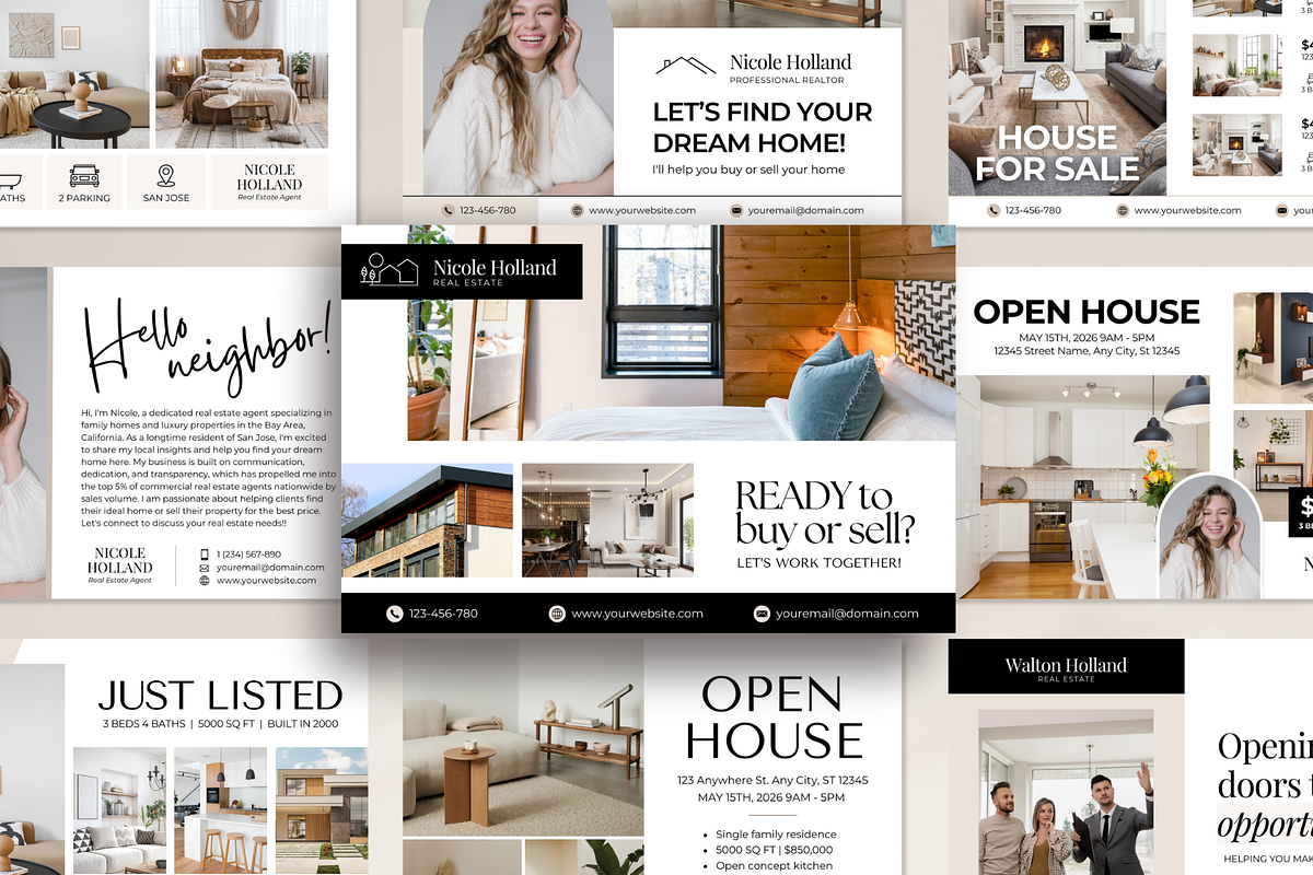 Real Estate Postcard Templates, a Card Template by ShopRShop (Photo 1 of 9)