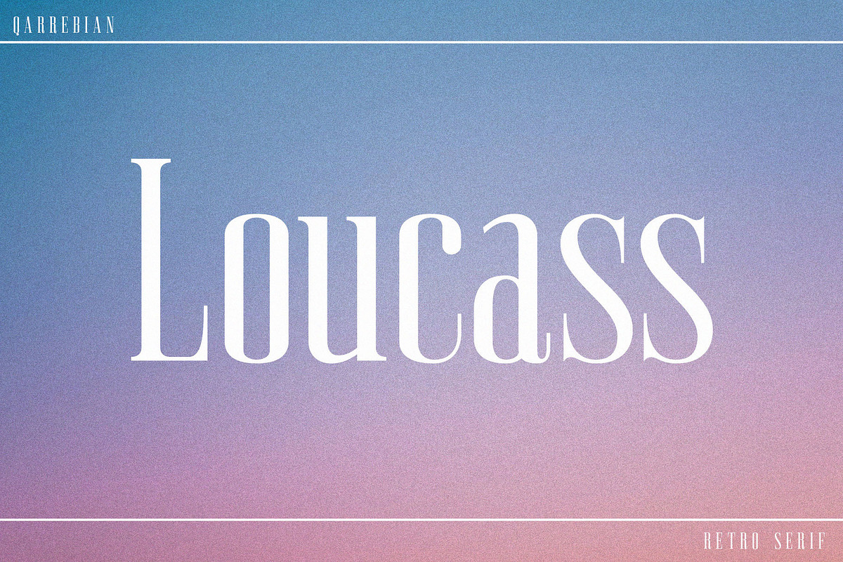 Qarrebian - Retro Display Serif, a Serif Font by Jimoji (Photo 4 of 11)