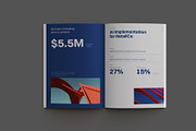 Blue Simple Business Report, a Brochure Template by Neermana (Thumbnail 10 of 12)