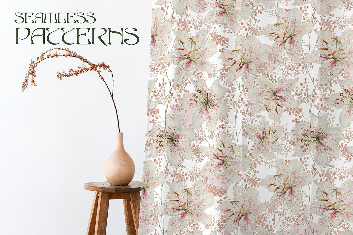 Watercolor Elf & Flowers Set, a Texture Illustration by Kaleriia (Photo 6 of 10)