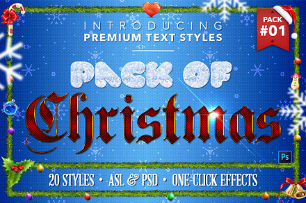 Christmas Pack #1 - Text Styles
