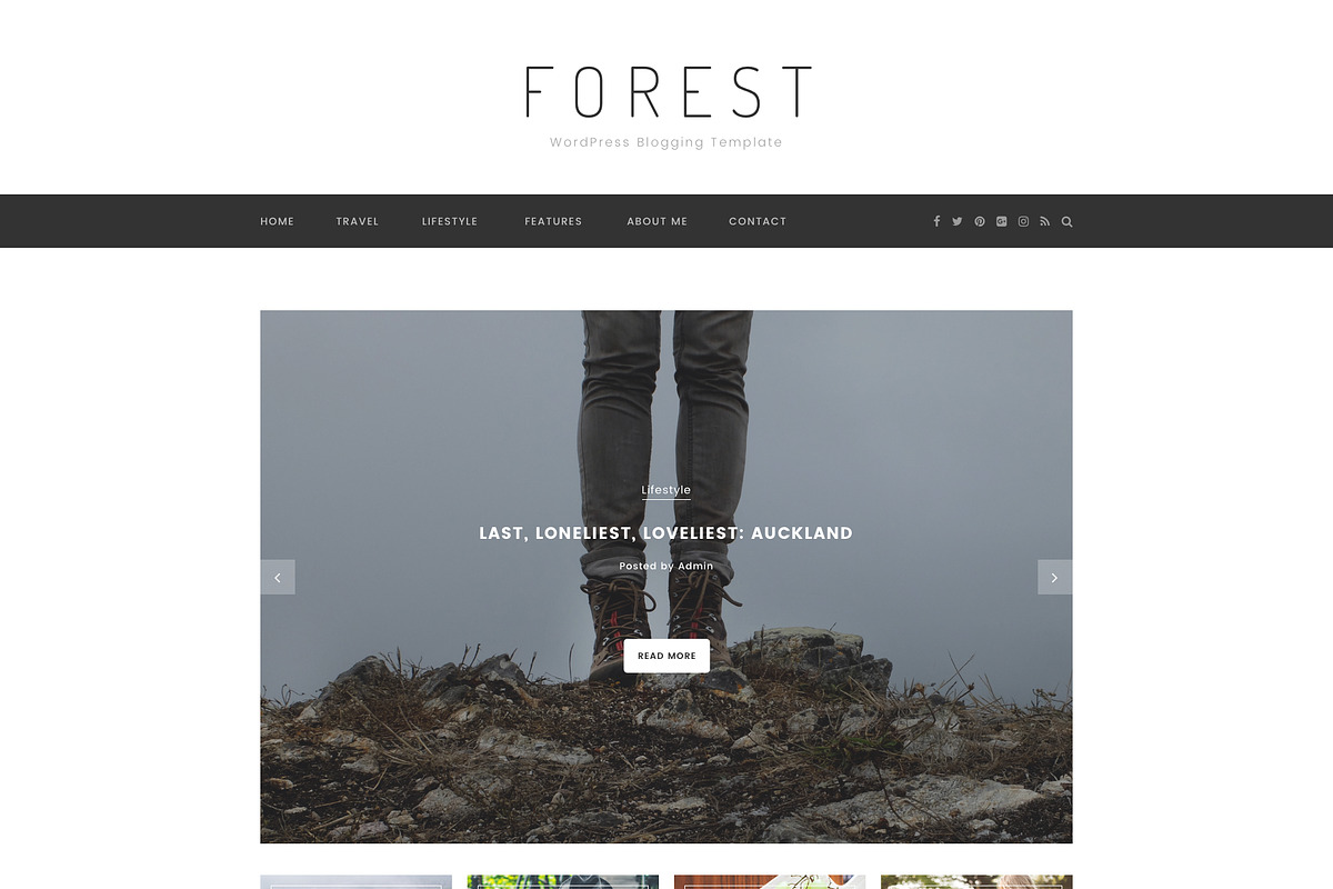Forest - Minimal Blogging Template, a Device Mockup by bigpsfan's SHOP (Photo 3 of 20)