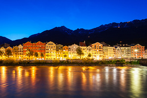 Innsbruck embankment in Austria, a Photo by saiko3p