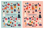 Merry Christmas collection, a Seasonal Illustration by MoleskoStudio (Thumbnail 8 of 22)