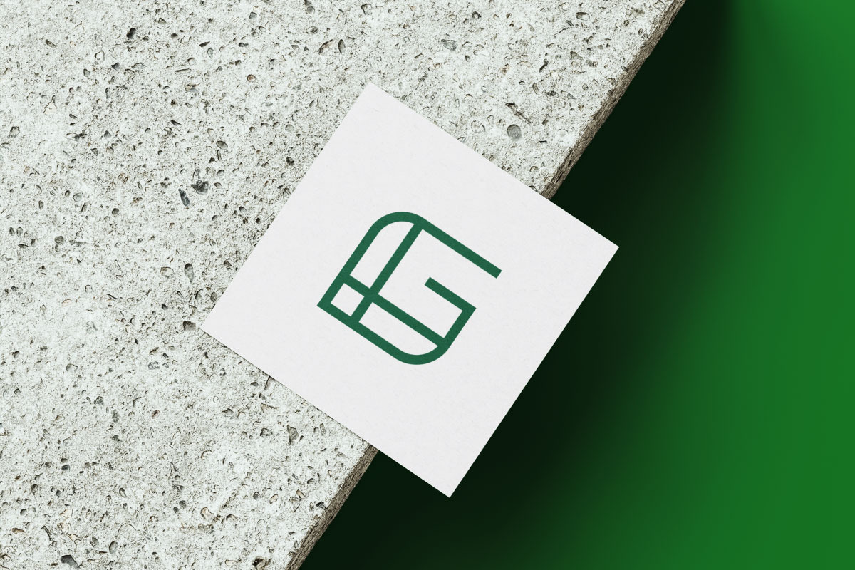 Modern LG Logo Minimal Green Branding preview 3