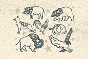 7 Hand Drawn Patriotic Animals, a Graphic by Phosphorus Design Co. (Thumbnail 4 of 5)