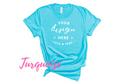 Bella Canvas TShirt Mockups On White, a Shirt Mockup by lock and page (Thumbnail 83 of 92)