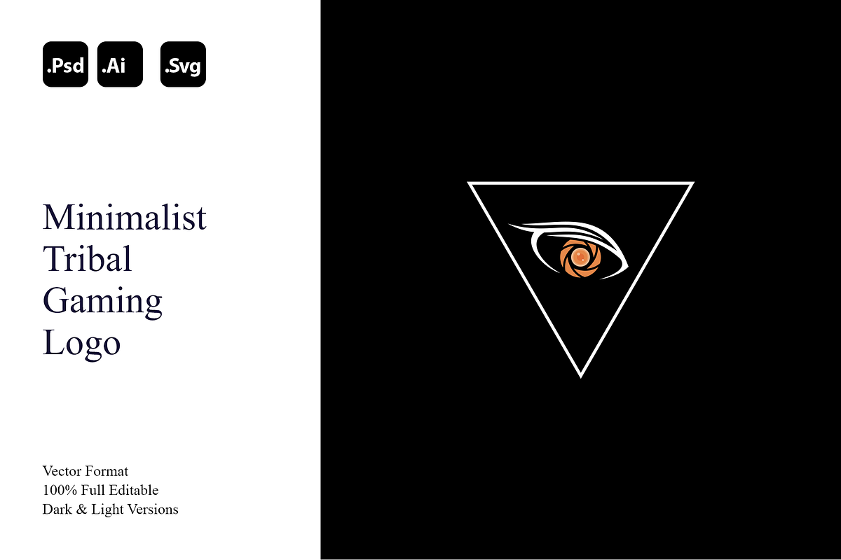Minimalist Tribal Gaming Logo, a Branding & Logo Template by Luxury Logos (Photo 1 of 4)