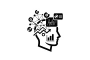 Brain Analytics Silhouettes, a Graphic by hafijul (Thumbnail 10 of 14)