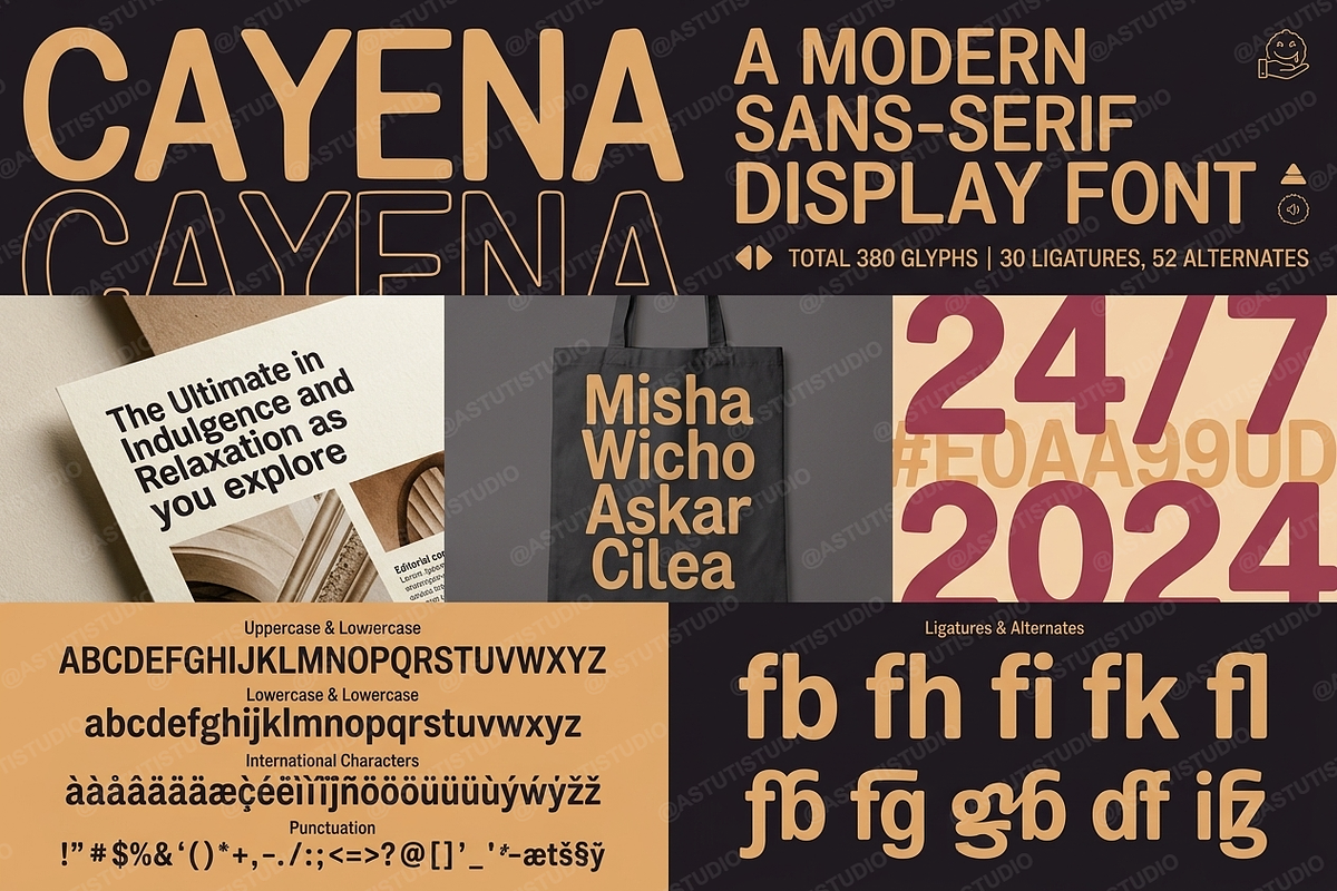 Cayena - Modern Serif, a Serif Font by Astuti Studio (Photo 11 of 25)