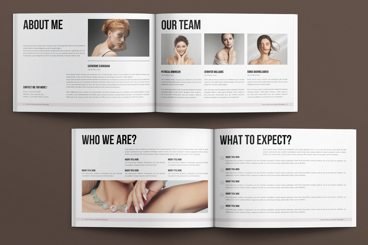 Welcome Packet Template Landscape, a Brochure Template by E-Type (Photo 3 of 7)