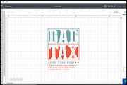 DAD TAX Funny Father's Day SVG, an Object Graphic by BeeCraftR (Thumbnail 2 of 5)