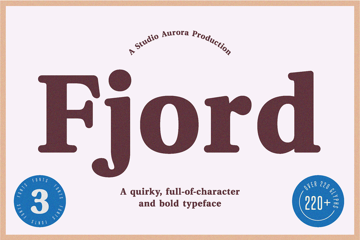 Fjord - Soft Fat Serif Font, a Serif Font by Studio Aurora (Photo 10 of 10)