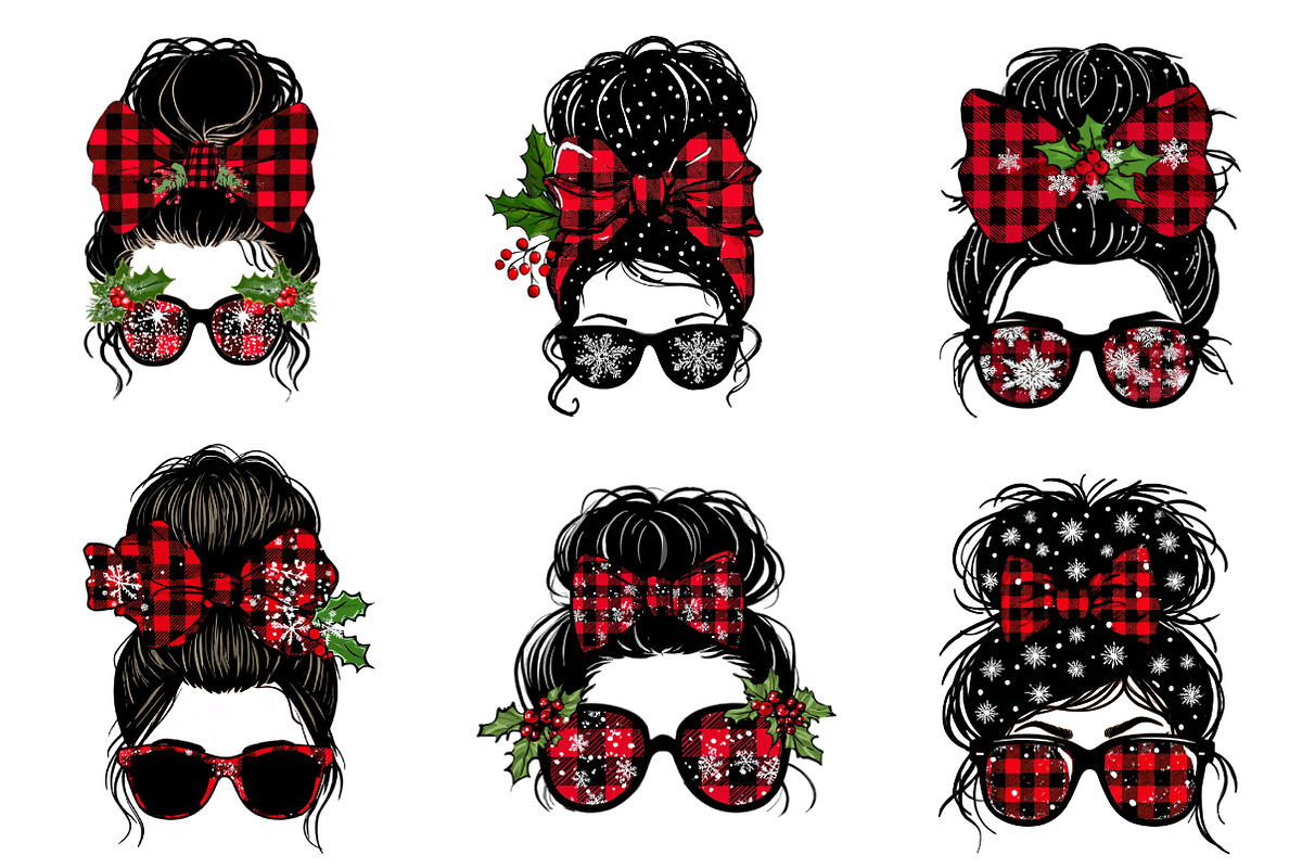Messy bun clip-art, an Illustration by CreationArt (Photo 2 of 5)