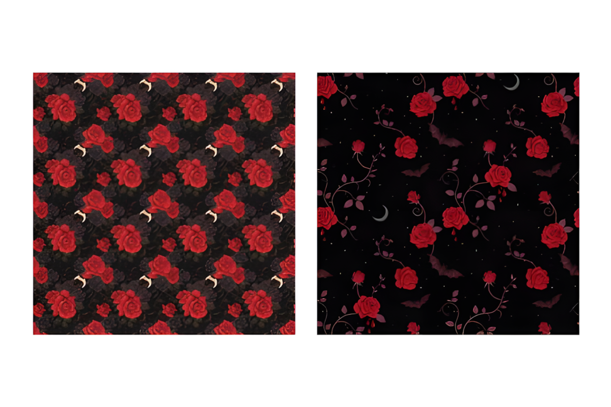 Vampire Gothic Romantic Halloween, a Pattern Graphic by Coco Bloom (Photo 7 of 7)