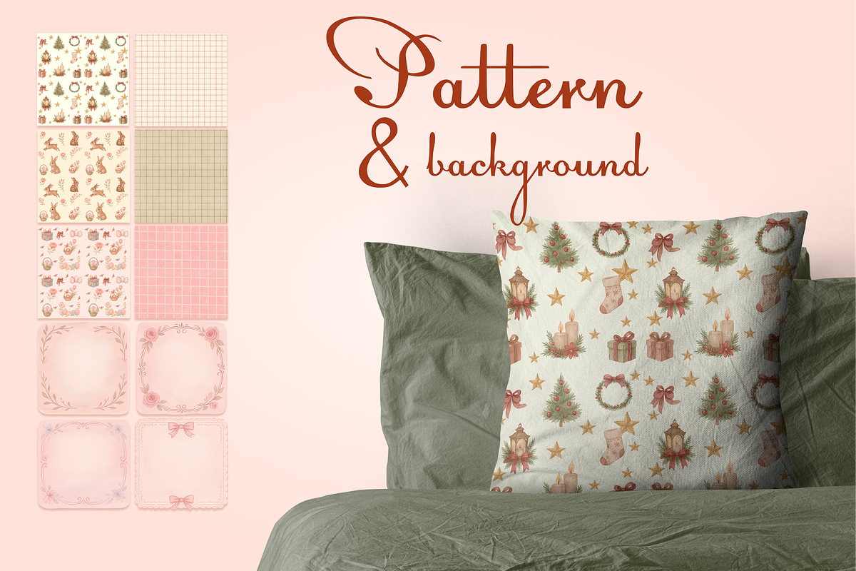 Vintage Watercolor Rabbits Clipart, an Illustration by Yana_mide (Photo 11 of 14)